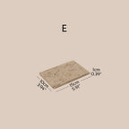 Yellow Travertine & Brass Jewelry Display Set | 11 Pieces