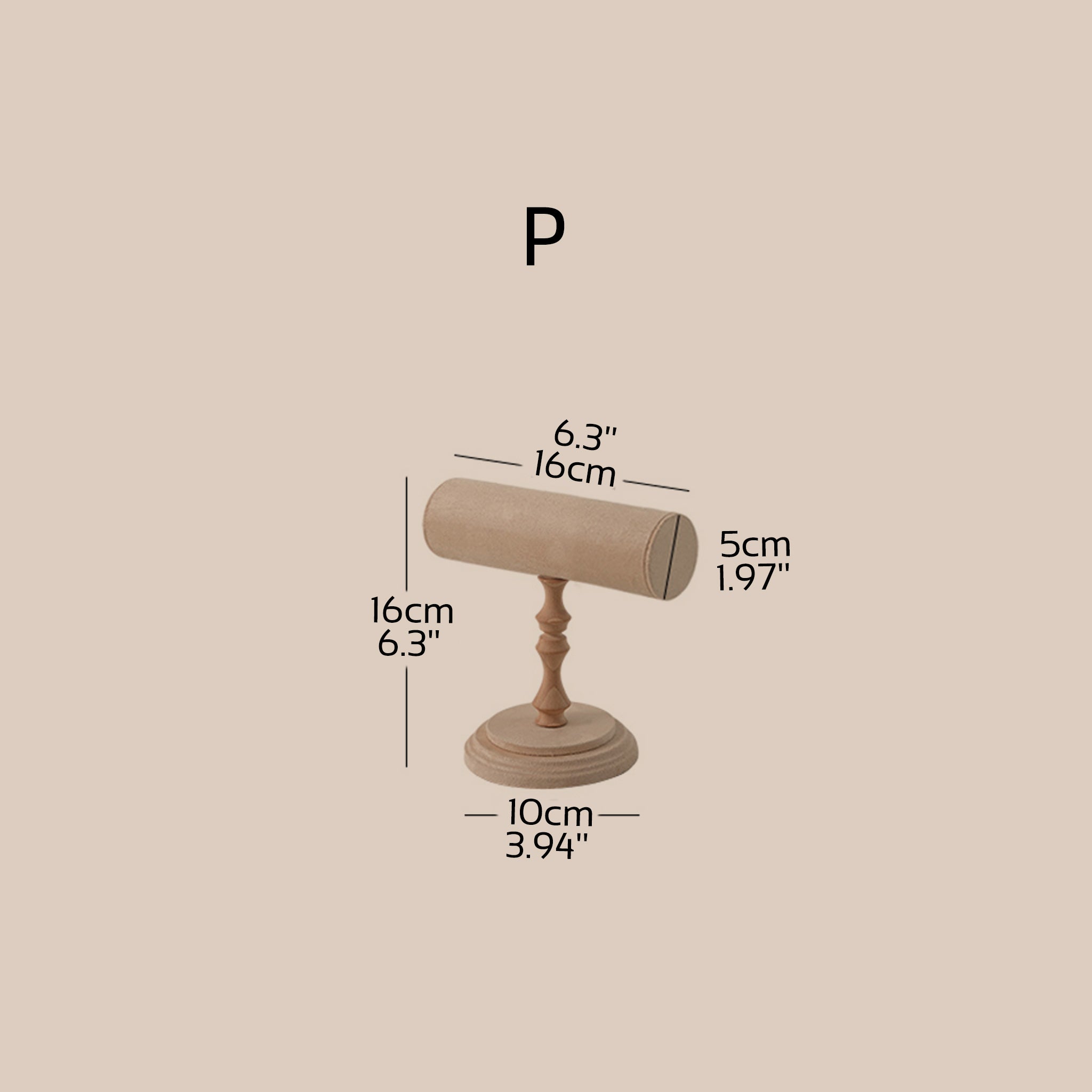 Beige Jewelry Display Set for Boutique Counter — Ring Holder, Bracelet Stand, Necklace Display