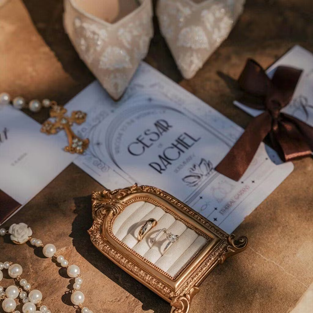 Lucky Clover Rococo Ring Stand