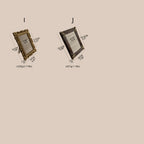 Rococo Ring & Earring Display Frame, Wall Hanging or Standing Vegan Suede Holder