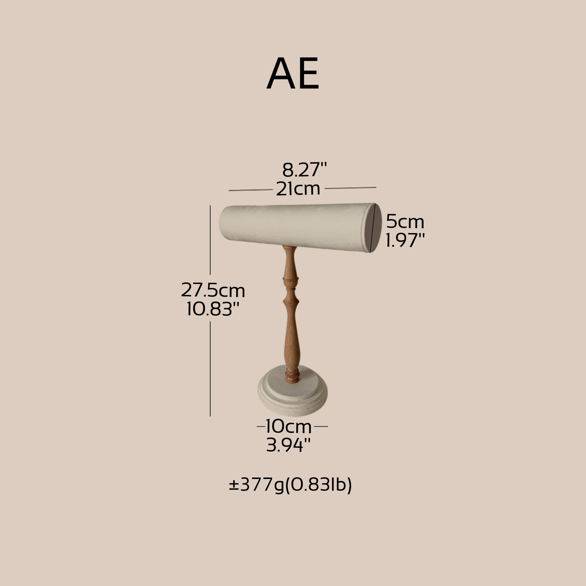 Atelier Jewelry Display Set for Boutique & Product Photography — Ring Holder, Necklace Stand & Riser Kit, Cream White