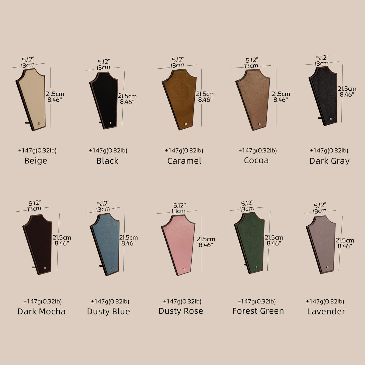 Silhouette Necklace Display Stand — 22 Colors