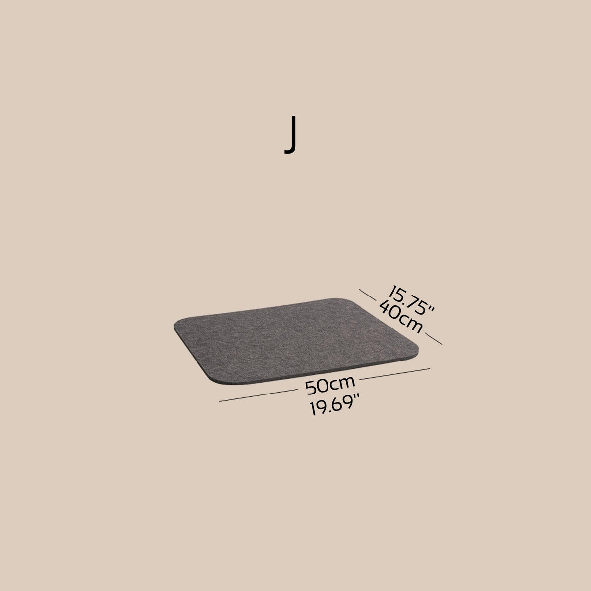 Black and Grey Felt 10-Piece Jewelry Display Set