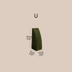 Forest Green Vegan Suede Jewelry Display 24 PCs Set