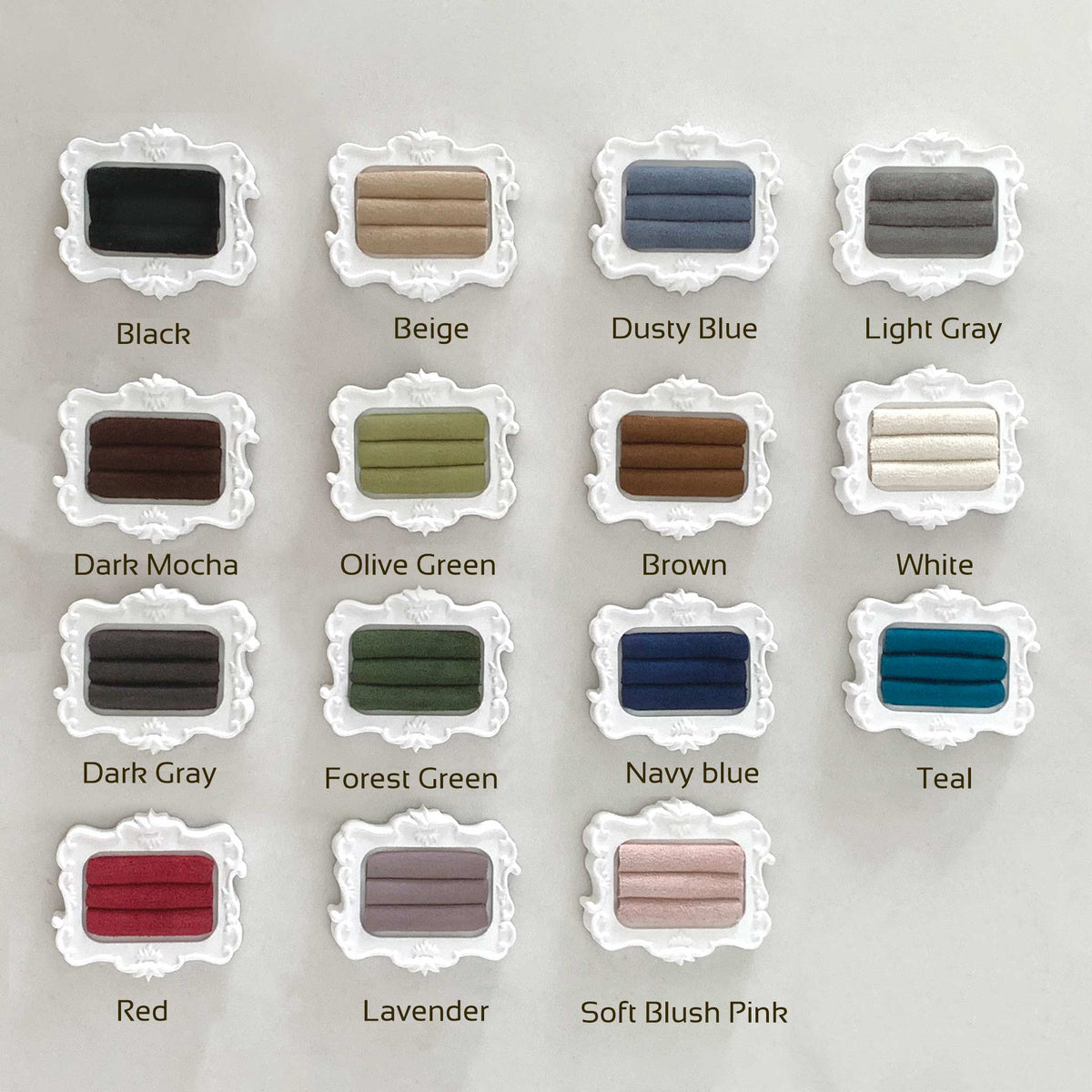 DIY Ring Display Frame Kit, Vegan Suede Roll Inserts for Jewelry Holder, Replacement Foam Rolls to Repair or Make Your Own Tray, 4 Sizes