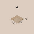 Yellow Travertine & Brass Jewelry Display Set | 11 Pieces