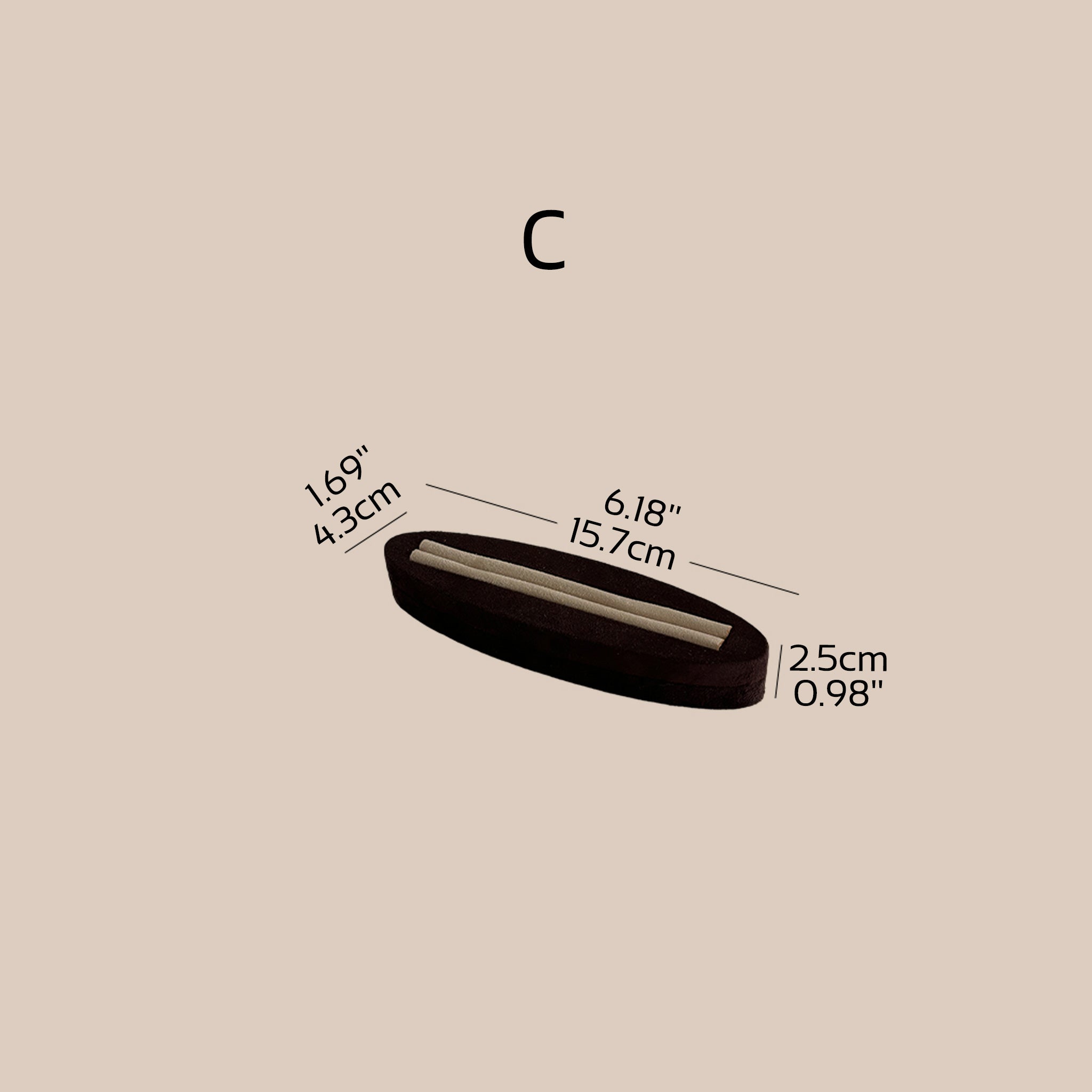 Ensemble Jewelry Display Set for Retail Counter & Product Photography, Vegan Suede Ring Trays & Risers