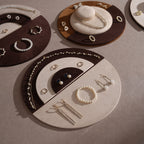 Tondo Round Jewelry Display Tray for Rings, Earrings, Bracelets & Necklaces