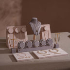 Blush Pink & Lavender Vegan Suede Jewelry Display Set