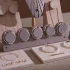 Blush Pink & Lavender Vegan Suede Jewelry Display Set
