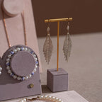 Blush Pink & Lavender Vegan Suede Jewelry Display Set