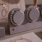 Blush Pink & Lavender Vegan Suede Jewelry Display Set