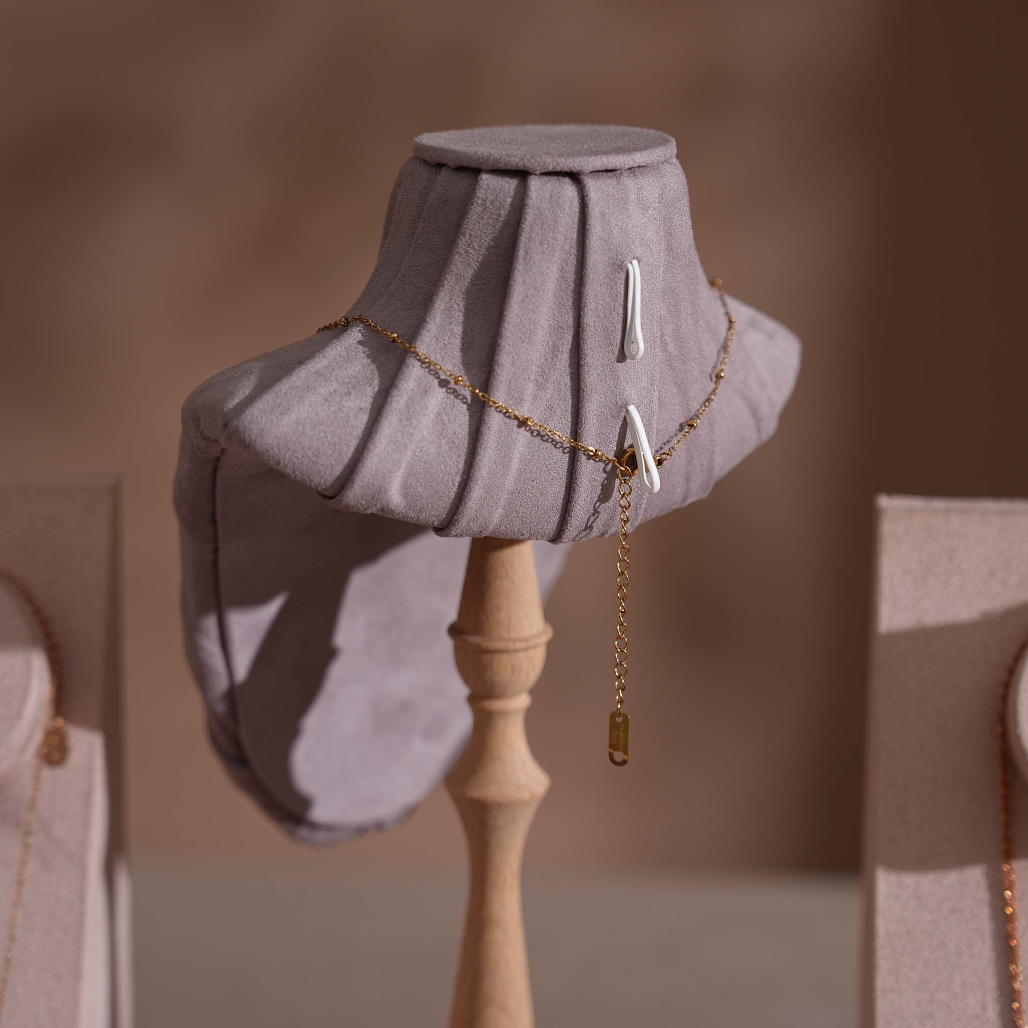 Blush Pink & Lavender Vegan Suede Jewelry Display Set
