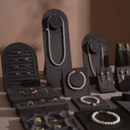 Vignette Jewelry Display Set — Dark Gray 24 Pieces