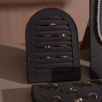 Vignette Jewelry Display Set — Dark Gray 24 Pieces
