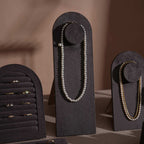 Vignette Jewelry Display Set — Dark Gray 24 Pieces