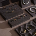 Vignette Jewelry Display Set — Dark Gray 24 Pieces