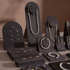 Vignette Jewelry Display Set — Dark Gray 24 Pieces