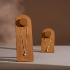 Arco Necklace Display Stand, Vegan Suede Pendant Board with Easel Back for Boutique Counter, Product Photography Prop, 2 Heights, 17 Colors