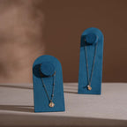 Arco Necklace Display Stand, Vegan Suede Pendant Board with Easel Back for Boutique Counter, Product Photography Prop, 2 Heights, 17 Colors