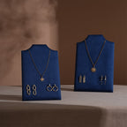 Easel Earring & Necklace Storage Bust – Flat Display Board with Kickstand, Earring Holder, Vegan Suede, 3 Sizes