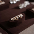 Ensemble Jewelry Display Set for Retail Counter & Product Photography, Vegan Suede Ring Trays & Risers