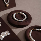 Ensemble Jewelry Display Set for Retail Counter & Product Photography, Vegan Suede Ring Trays & Risers