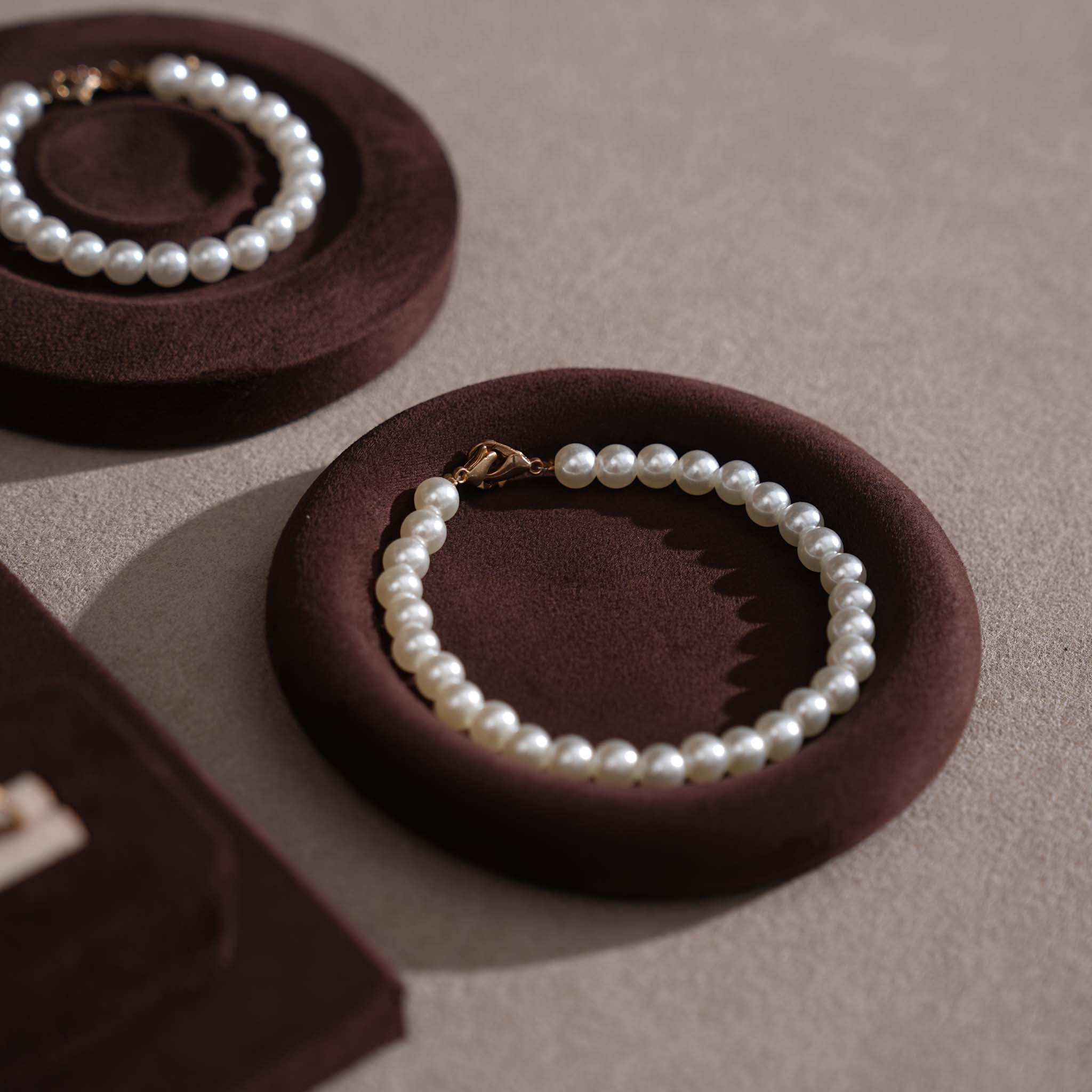 Ensemble Jewelry Display Set for Retail Counter & Product Photography, Vegan Suede Ring Trays & Risers