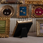 Rococo Ring & Earring Display Frame, Wall Hanging or Standing Vegan Suede Holder