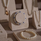 Beige Vegan Suede Jewelry Display 24 PCs Set