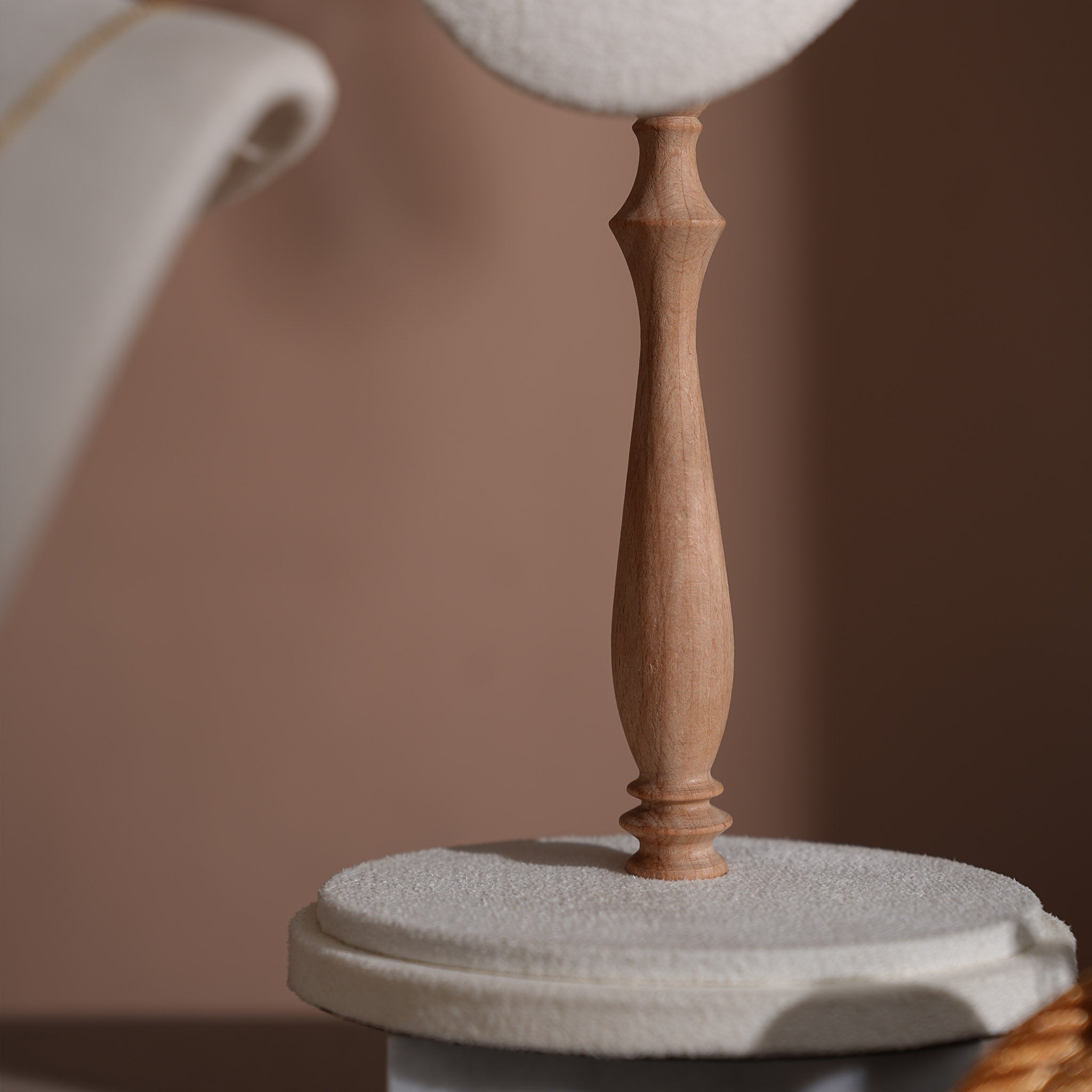 Cream White Vegan Suede Jewelry Display Set