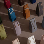 Dune Necklace & Earring Display Stand, Weighted Vegan Suede