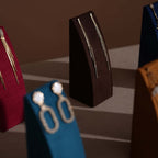 Dune Necklace & Earring Display Stand, Weighted Vegan Suede