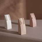 Dune Necklace & Earring Display Stand, Weighted Vegan Suede