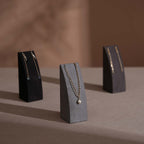 Dune Necklace & Earring Display Stand, Weighted Vegan Suede