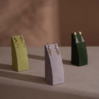 Dune Necklace & Earring Display Stand, Weighted Vegan Suede