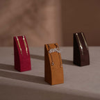 Dune Necklace & Earring Display Stand, Weighted Vegan Suede