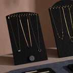Black and Grey Felt 10-Piece Jewelry Display Set