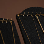 Black and Grey Felt 10-Piece Jewelry Display Set
