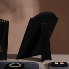 Black and Grey Felt 10-Piece Jewelry Display Set