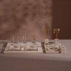 Beige Vagen suede Jewelry Display Set · 14-Piece