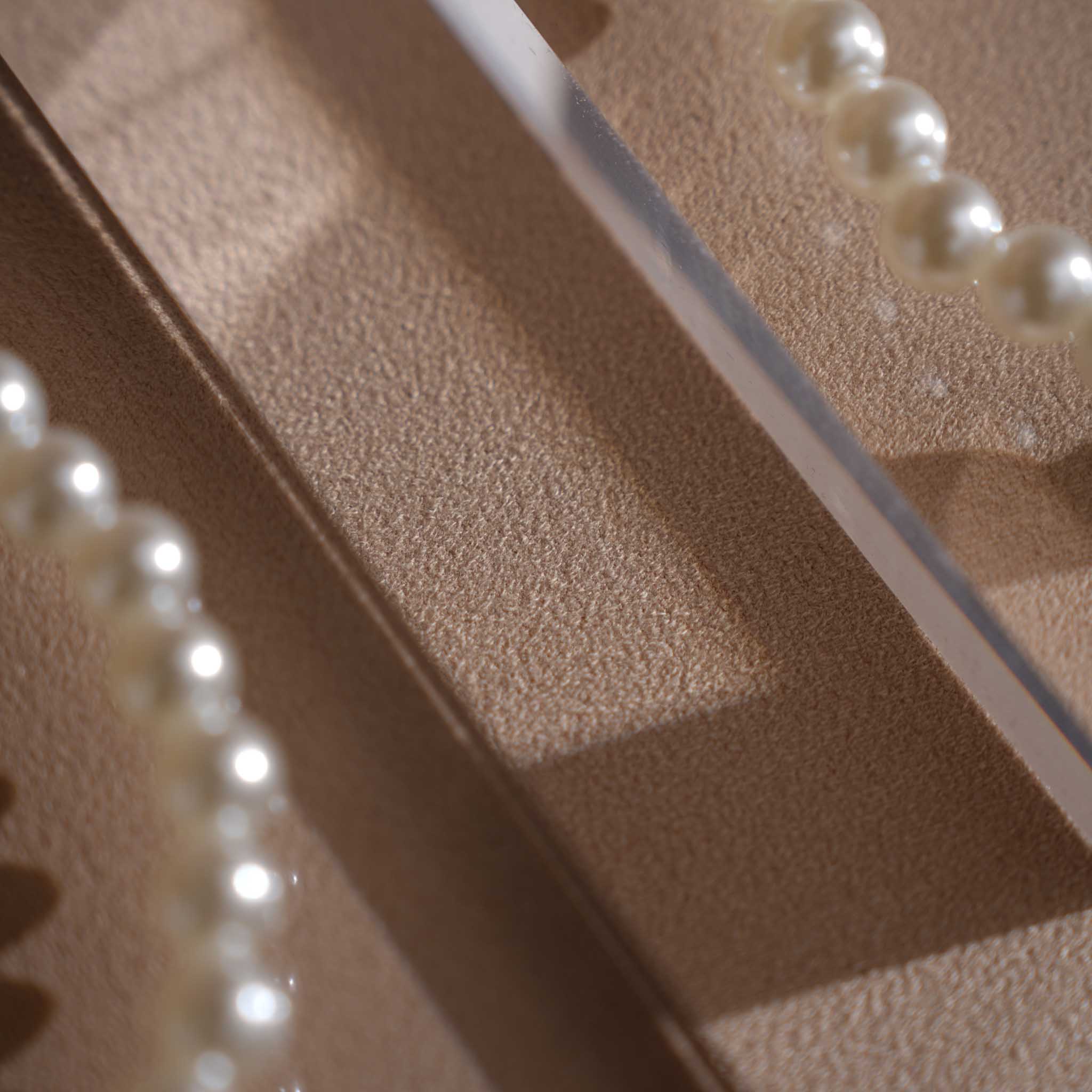 Beige Vagen suede Jewelry Display Set · 14-Piece