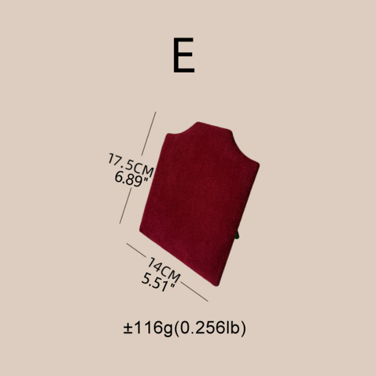 Easel Earring & Necklace Storage Bust – Flat Display Board with Kickstand, Earring Holder, Vegan Suede, 3 Sizes