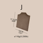 Easel Earring & Necklace Storage Bust – Flat Display Board with Kickstand, Earring Holder, Vegan Suede, 3 Sizes