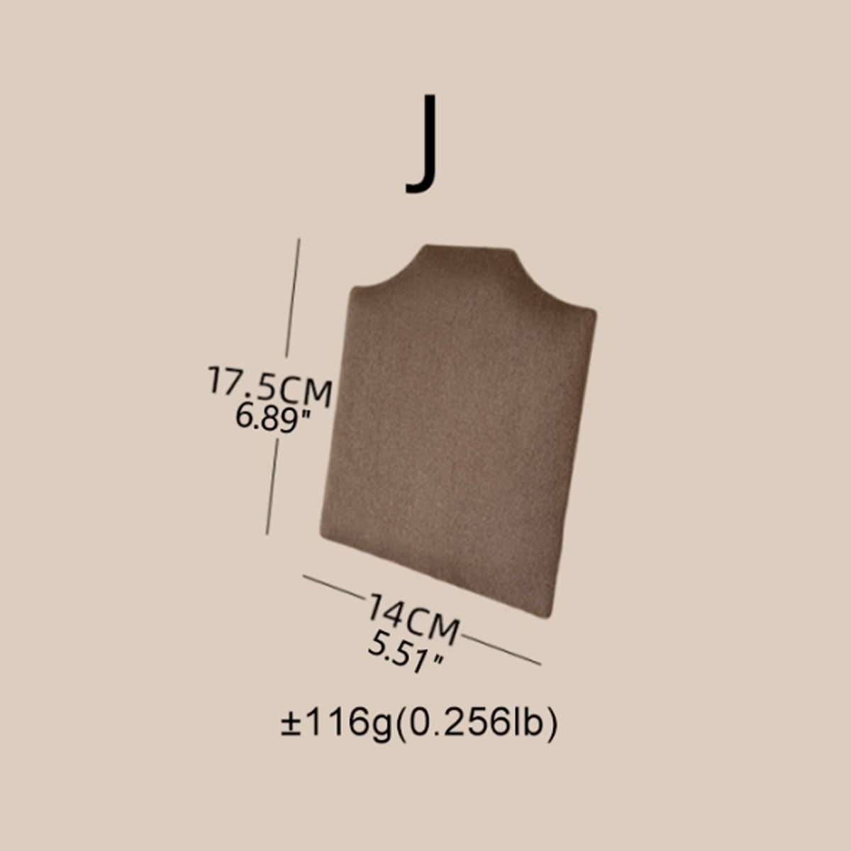 Easel Earring & Necklace Storage Bust – Flat Display Board with Kickstand, Earring Holder, Vegan Suede, 3 Sizes