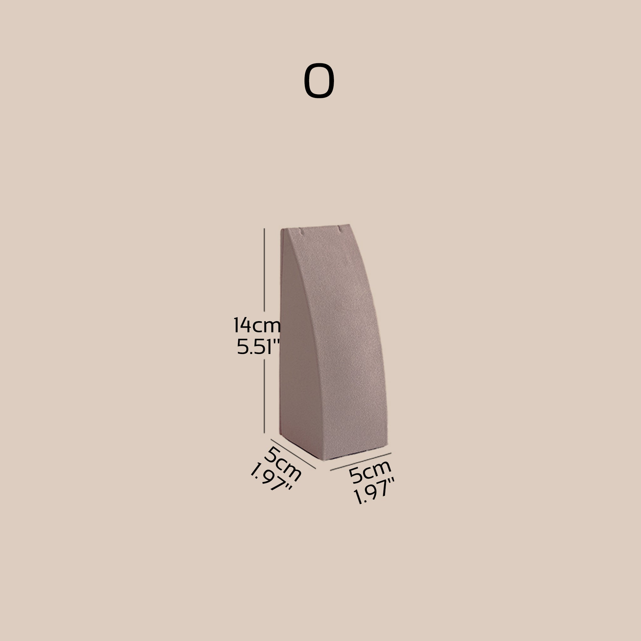 Dune Necklace & Earring Display Stand, Weighted Vegan Suede