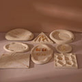 Cream White Jewelry Tray Set – Ring Dish, Bracelet Tray & Earring Holder, Vegan Suede