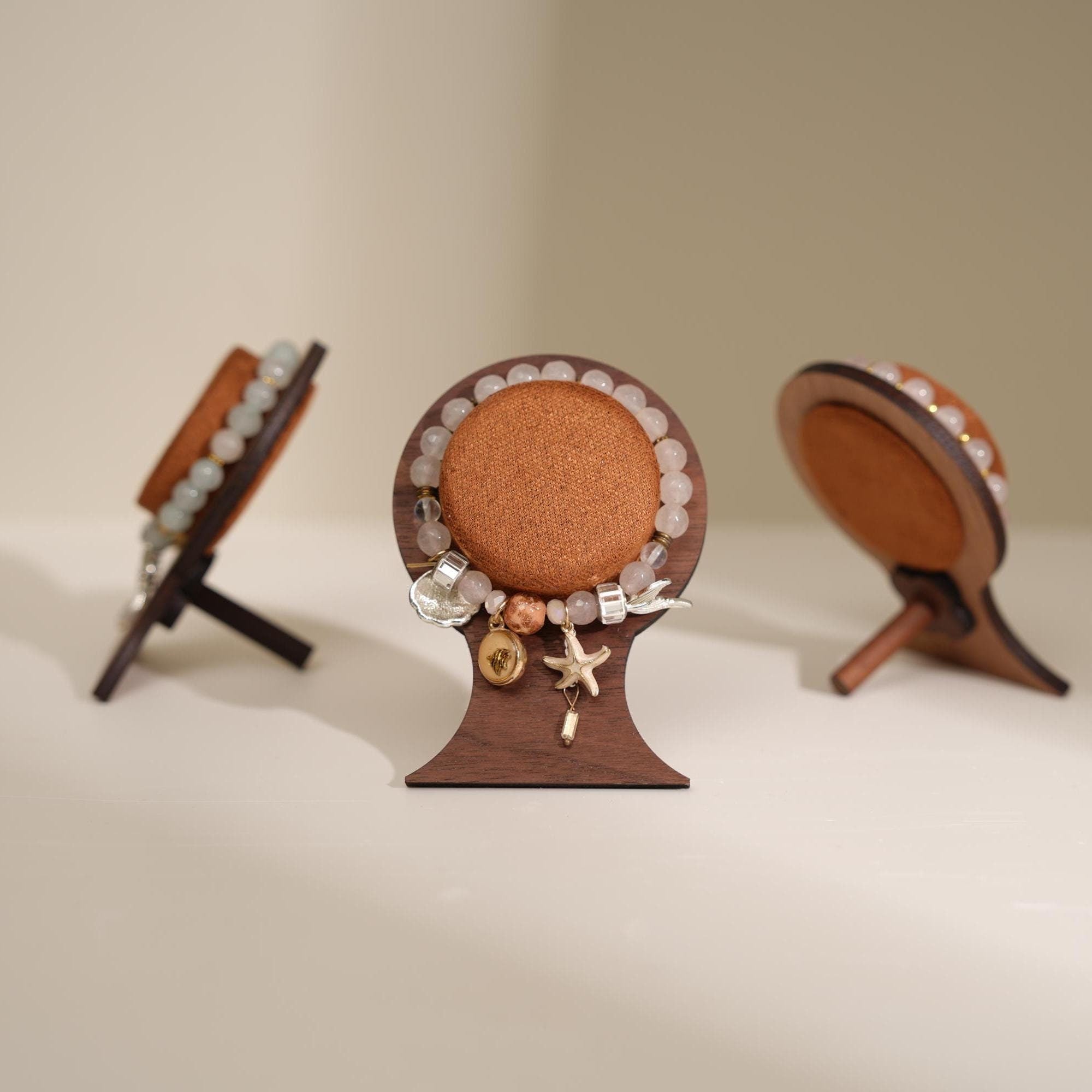Walnut Veneer Bracelet Stand