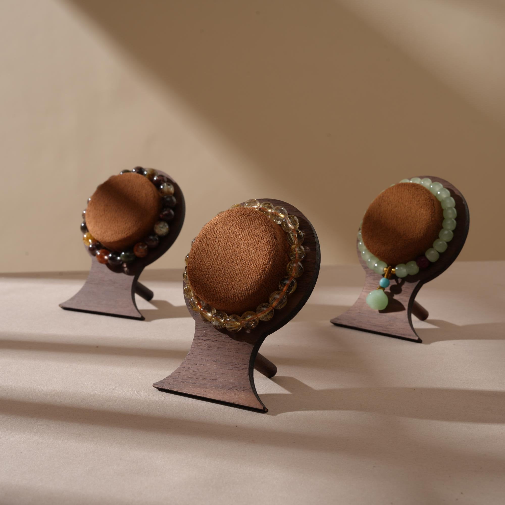 Walnut Veneer Bracelet Stand