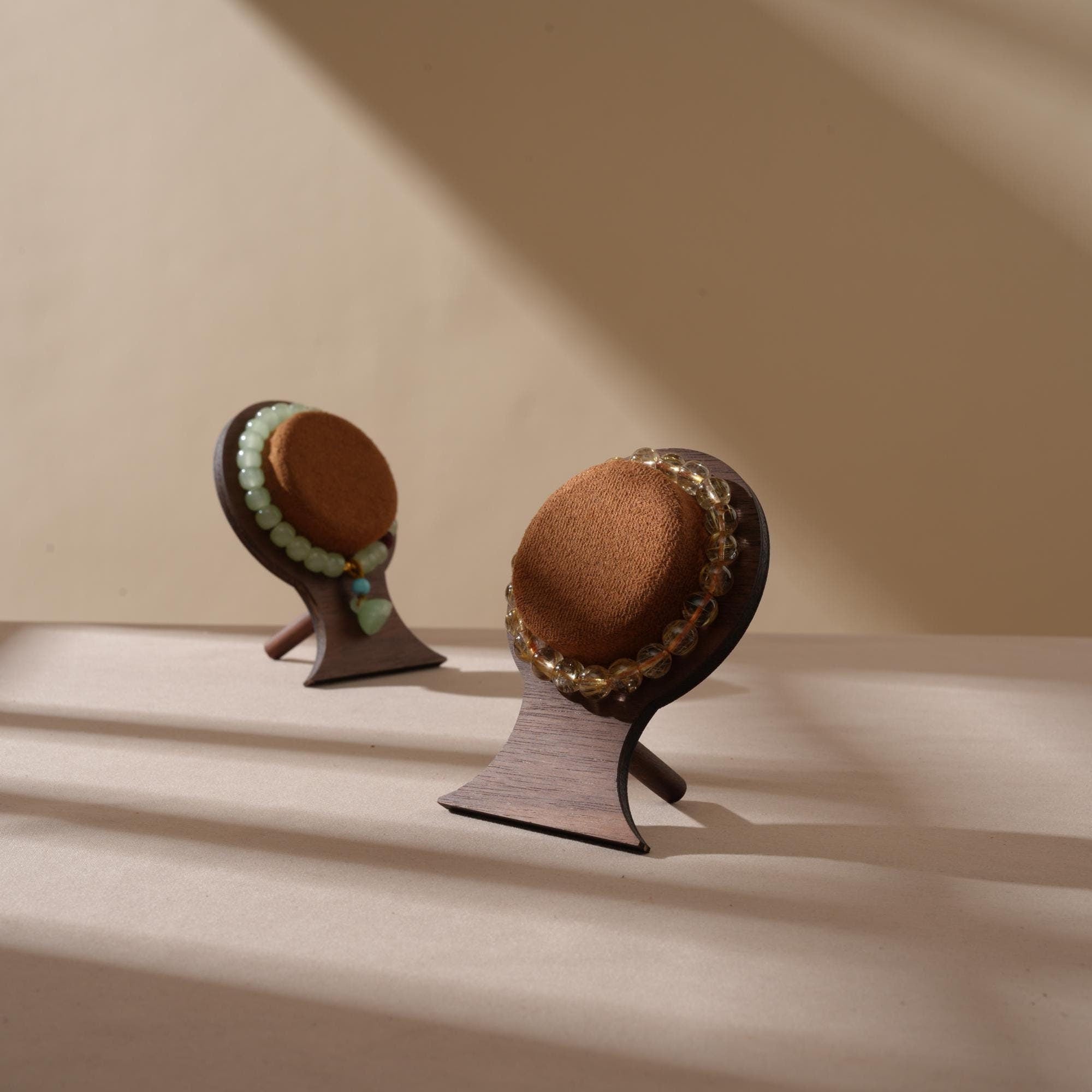 Walnut Veneer Bracelet Stand